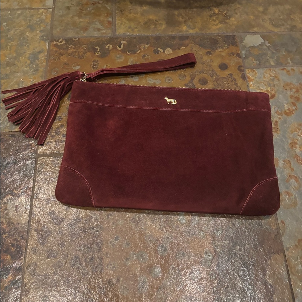 Emma Fox Suede Clutch